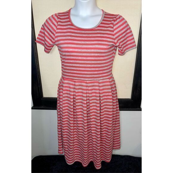 LuLaRoe Amelia Dress Striped - Large - Picture 7 of 8